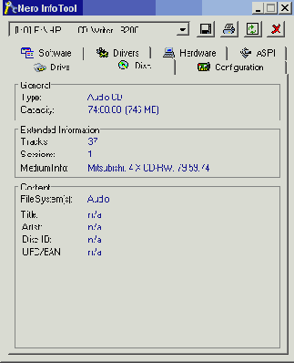 Nero InfoTool